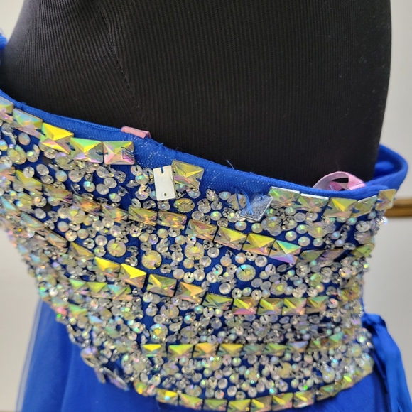 BLUSH PROM BLUE BALLGOWN DRESS - Picture 6 of 12